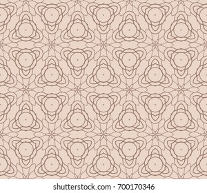 elegant geometric design. seamless vector illustration. beige color