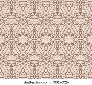 elegant geometric design. seamless vector illustration. beige color