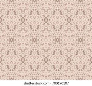 elegant geometric design. seamless vector illustration. beige color