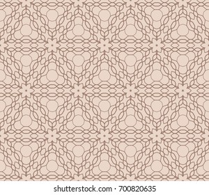 elegant geometric design. seamless vector illustration. beige color