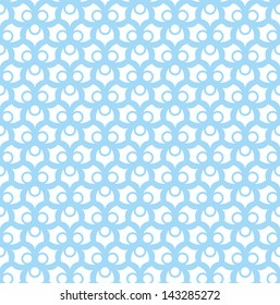 Elegant geometric figure pattern - blue version