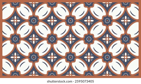 Elegant Geometric Floral Pattern template