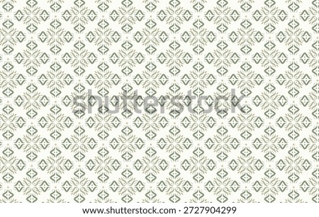 Elegant Geometric Floral Seamless Pattern with Neutral Color Palette Background