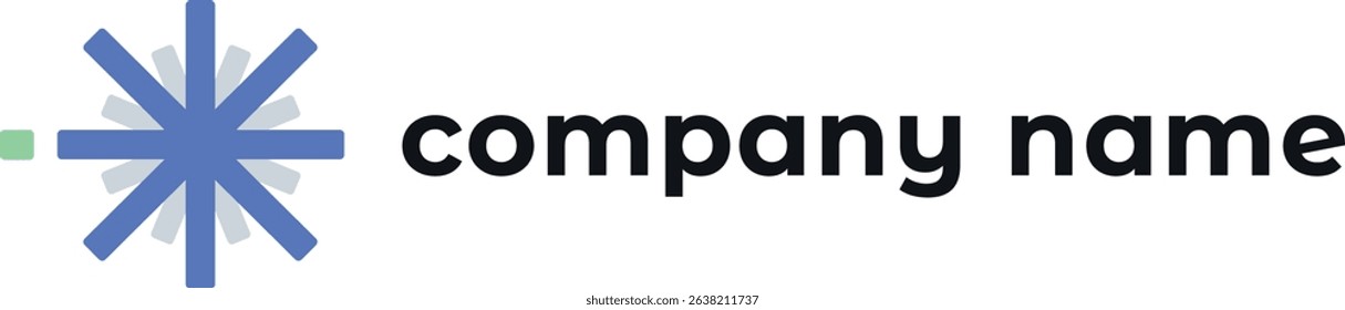 Elegant geometric icon inspired by cold energy and airflow. Perfect for tech firms, HVAC services, or energy-efficient brands.