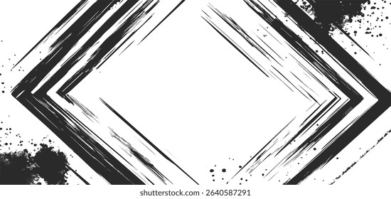 elegant geometric linear frame border design