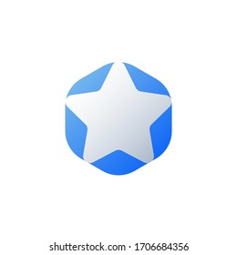 elegant geometric logo design vector 