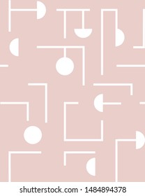 Elegant geometric maze patterns. Abstract vector labyrinth of low complexity