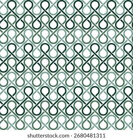 Padrões de motivo geométricos elegantes criam um plano de fundo de linha abstrato contínuo. Este design de tecido moderno apresenta um bloco de impressão com tudo sobre.