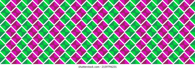 Patrón geométrico elegante. Colorido fondo verde rosado. Este patrón de vector sin soldadura puede utilizarse como fondo abstracto