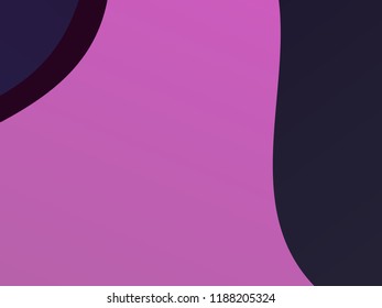 Elegant geometric pattern. The combination of wavy shapes of different shades of purple color. Minimalist vector graphics. Simple design for covers, banners, cards, posters.