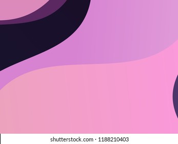 Elegant geometric pattern. The combination of wavy shapes of different shades of purple color. Minimalist vector graphics. Simple design for covers, banners, cards, posters.