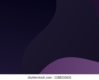 Elegant geometric pattern. The combination of wavy shapes of different shades of purple color. Minimalist vector graphics. Simple design for covers, banners, cards, posters.