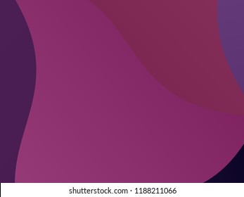 Elegant geometric pattern. The combination of wavy shapes of different shades of purple color. Minimalist vector graphics. Simple design for covers, banners, cards, posters.