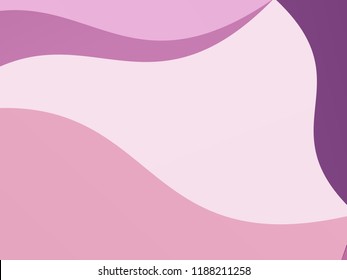 Elegant geometric pattern. The combination of wavy shapes of different shades of purple color. Minimalist vector graphics. Simple design for covers, banners, cards, posters.