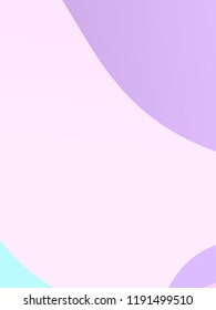 Elegant geometric pattern. The combination of wavy shapes of different shades of pale, light violet, blue color. Minimalist vector graphics. Simple design for covers, banners, cards, posters.