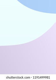 Elegant geometric pattern. The combination of wavy shapes of different shades of pale, light violet, blue color. Minimalist vector graphics. Simple design for covers, banners, cards, posters.