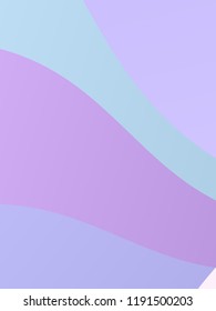 Elegant geometric pattern. The combination of wavy shapes of different shades of pale, light violet, blue color. Minimalist vector graphics. Simple design for covers, banners, cards, posters.