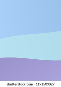 Elegant geometric pattern. The combination of wavy shapes of different shades of pale, light violet, blue color. Minimalist vector graphics. Simple design for covers, banners, cards, posters.