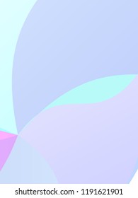 Elegant geometric pattern. The combination of wavy shapes of different shades of pale, light violet, blue color. Minimalist vector graphics. Simple design for covers, banners, cards, posters.