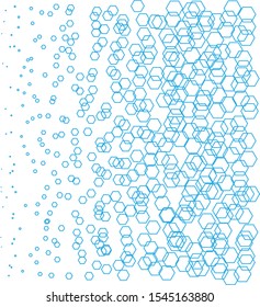 Elegant geometric pattern with the contours of the rhombuses in a minimalist style. Idea for a simple cover, business card, web banner, Wallpaper. Technological, scientific style. Vector illustration