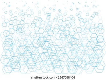 Elegant geometric pattern with the contours of the rhombuses in a minimalist style. Idea for a simple cover, business card, web banner, Wallpaper. Technological, scientific style. Vector illustration