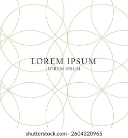 Elegant geometric pattern featuring intertwined golden lines on a black background. Perfect for luxury packaging, wallpapers, invitations, and digital designs.