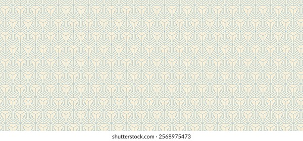 Elegant geometric pattern featuring a repeating design of interconnected cubes.  Perfect for backgrounds, textiles, or website design.