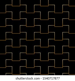 Elegant geometric pattern with gold lines in a minimalist style. Idea for a simple cover, business card, web banner, Wallpaper. Luxurious, luxury style.