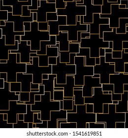 Elegant geometric pattern with gold lines in a minimalist style. Idea for a simple cover, business card, web banner, Wallpaper. Luxurious, luxury style.