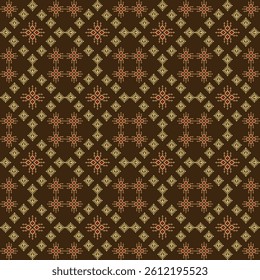 Elegant geometric pattern with a luxurious brown color and subtle gold accents.