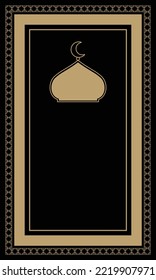 elegant geometric  pattern muslim prayer rug sj018