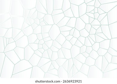 Elegant geometric pattern with neon shapes in a Voronoi backlight vector background