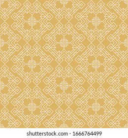elegant geometric pattern on a gold background for your design vector image