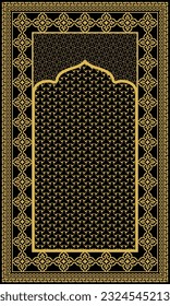 elegant geometric pattern prayer rug sj063