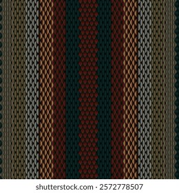 Elegant Geometric Pattern. Premium Overlapping Scales in Earth Tones