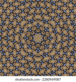 Elegante diseño de vectores geométricos repetidos de ornamento. Simple huella de mosaico. Fondo geométrico estilizado. Motivo étnico portugués. Muestra de baldosas planas.