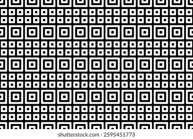 Elegant Geometric Seamless Pattern. Black and White Decorative Design for Prints and Backgrounds.