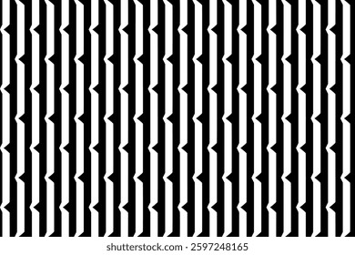 Elegant Geometric Seamless Pattern in black and White. This decorative Design is perfect for backgrounds, wallpapers, textile prints, web elements, and packaging. It is available as an EPS file.