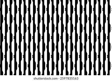Elegant Geometric Seamless Pattern in black and White. This decorative Design is perfect for backgrounds, wallpapers, textile prints, web elements, and packaging. It is available as an EPS file.