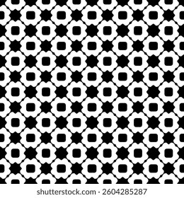 Elegant Geometric Seamless Pattern in black and White. This decorative Design is perfect for backgrounds, wallpapers, textile prints, web elements, and packaging. It is available as an EPS file.