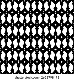 Elegant Geometric Seamless Pattern in black and White. This decorative Design is perfect for backgrounds, wallpapers, textile prints, web elements, and packaging. It is available as an EPS file.