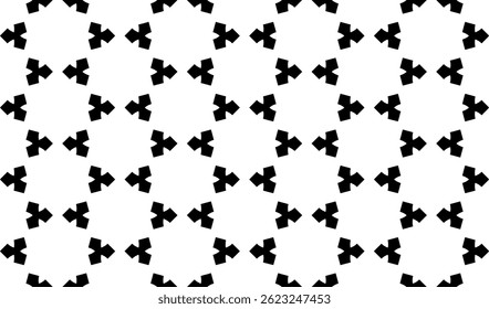 Elegant Geometric Seamless Pattern in black and White. This decorative Design is perfect for backgrounds, wallpapers, textile prints, web elements, and packaging. It is available as an EPS file.