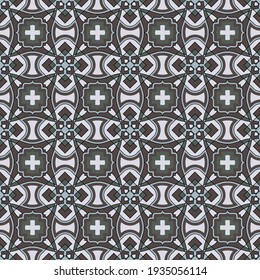 elegante patrón geométrico sin costuras. polígonos, rombos, segmentos, cruces, formas con bordes suaves y trazos negros dispuestos en un orden específico. vector