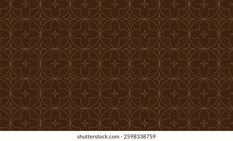 Elegant Geometric Seamless Pattern with Line Art, Abstract Vintage Geometric Line Art Pattern