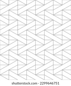 Elegant geometric seamless pattern. Stylish triangular grid texture.