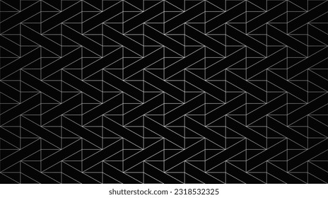 Elegant geometric seamless pattern. Stylish triangular grid texture.