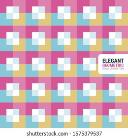 Elegant geometric seamless pattern. This is a simple vector illustration with harmonious blend of retro and modern styles. The color can be changed if needed. Eps10 vector.