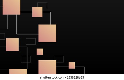 elegant geometric square shapes background