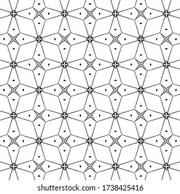 Elegant geometric texture formed by polygons that create stars and octagons. The style brings to mind the retro wallpapers of the 70s.