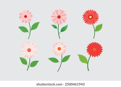 The "Elegant Gerbera flower vector artwork" is a high-quality digital graphic design file featuring a detailed and beautifully crafted illustration of a Gerbera flower.